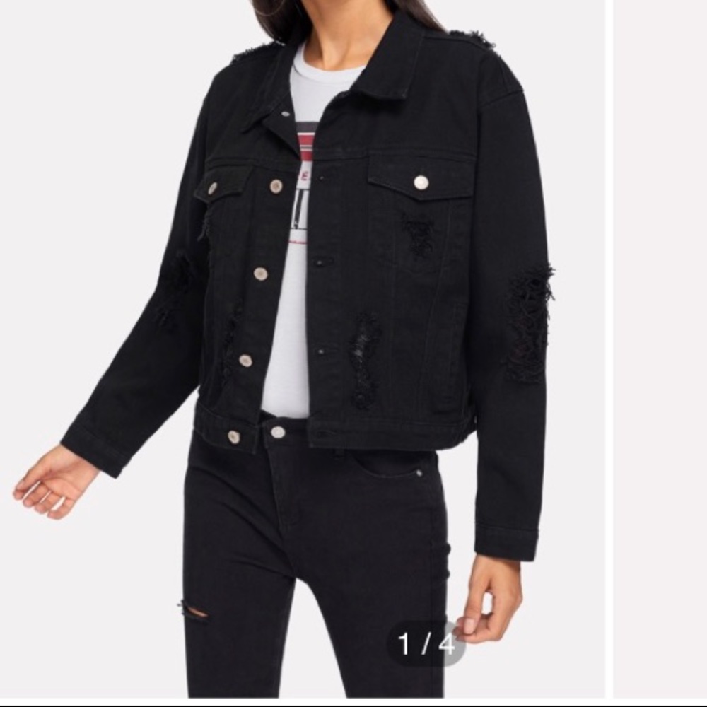Black jean jacket!